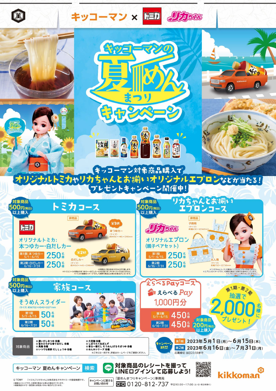 オリジナルトミカ　本つゆカー　白だしカー　キッコーマン